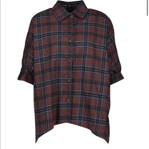 NWT Check Oversized Shirt